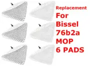 BISSELL Steam Mop Select Replacement Pads, 6 pk, 76B2A Fit 94E9 compatible