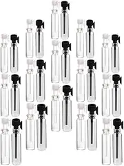 90Pcs Transparent Glass Dropper Bottles Essential Oil Dispensers with Droppers for Aromatherapy Blends Travel Friendly Leak