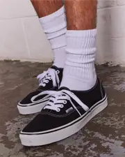 [Vans] Vans Men's Authentic Shoes in Black/White Size 13 13 Black/White