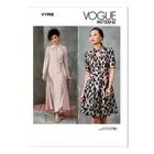 NEW Vogue V1908 Misses' Collar with front opening Dress Pattern By Spotlight