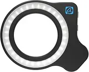 xioaue Macro Lens Fill Light Ring Light 3 Colors 5 Levels 2700k-6500k 32LED Lamp Beads 45 Lighting Effect for 37mm/52mm Filter