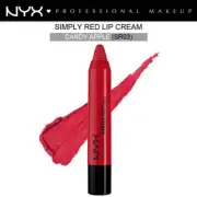 Nyx Simply Red Lip Cream #Sr03 Candy Apple Bold Creamy Red