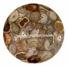 Adorable Agate Top Center Sofa Coffee Table, Brown Top Bar & Kitchen, Countertop