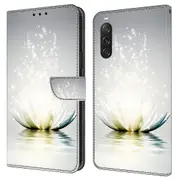 For Sony Xperia 10 V Protective Wallet Case 3d Pattern Printing Pu Leather Phone Cover With Stand
