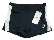 ASICS Chaser Compression Short Black White Women's Running Shorts New w/ Tags XS