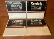 Vtg 4 SCOTCH Magnetic Tape Sealed 1/4”x2400ft 7” Reel Professional Double Length