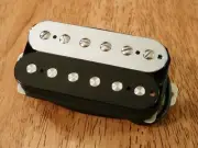 NECK HUMBUCKER BLACK/CHROME ALNICO 5 MAGNETS NICKEL SILVER BASEPLATE 4 WIRES