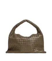 BOTTEGA VENETA Hop Small $3900 Pinecone Leather Shoulder Bag New And Authentic