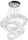 Round 3 Ring Crystal 52W LED Pendant Lamp Living Room Chandelier Ceiling lights