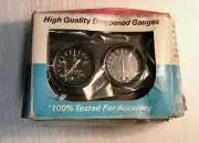 NOS TRW DAMPENED DUAL GAUGE SET Illuminated Oil - Amp & Panel Insert Hot Old Low