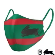 NRL Face Mask South Sydney Rabbitohs Size Adult Triple Layer SEALED BRAND NEW