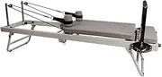 Generic FLEXIO-CQYGBED-BE Multi-Purpose Foldable Steel Frame Pilates Reformer Pilates Tables - Beige