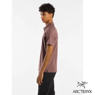 【Arcteryx 始祖鳥】男 Captive 短袖 POLO 衫(柔紫)