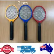 2 PCs Brand New Electric Fly Swatter Tennis Racket Mosquito Fly Zapper,AU Stock