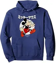 [Disney] Mickey And Friends Mickey Mouse Kanji Retro Portrait Pullover Hoodie
