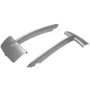 1 Pair Front Left Right Bumper Grille Grill Trim Bumper Lower Grille Trim Cover 1117303113,51117303114 For BMW X5 F15 2014-2017 Silver