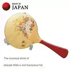 Japanese Hand Mirror Luxury Rare Kanazawa Foil Craft with Stand From Kyoto