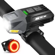 Juego Luces Bicicleta Luces Cob Recargables Delanteras Y Traseras Potentes Luces