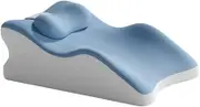 FytStycale Leg Knee Cushions Feet Cushion Removable Pillow Cover Light Pillow Stem Pillow Memory Foam Pillow for Bed Trips Read, Blue, as described