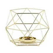 Geometric Tea Light Holder Lantern Modern Decoration for Table Decor