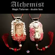 Magical Talisman Pendant Amulet Newborn Witch Jewelry Alchemy Symbol Skull Shell
