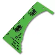 Lime Green Crab Gauge Measurer Oregon Washington California FREE SHIPPING