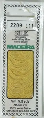 Madeira 100% PURE SILK 4-Strand Hand Embroidery Thread Colour 2209