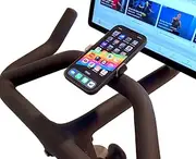 Phone Holder Compatible with Peloton Bike Handlebars - Adjustable and Secure - Bracket Mobile Phone Mount for Stationary Exercise Bikes - Super Stable and Easy to Install