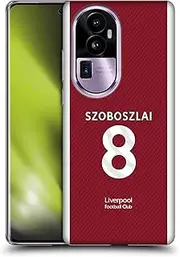 Head Case Designs Officially Licensed Liverpool Football Club Dominik Szoboszlai 2023/24 Players Home Kit Soft Gel Case Compatible with Oppo Reno10 Pro+