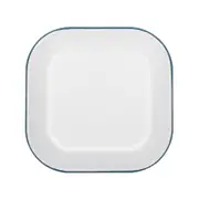 Argon Tableware White Square Enamel Baking Tray - 24.5cm x 24.5cm