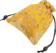 [SUPVOX] Embroidered Silk Jewelry Pouch Small Drawstring Bag for Travel Coin Purse for Necklaces Bracelets Small Essentials Compact Design Durable Lightweight