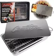 Camerons Indoor Outdoor Stovetop Smoker - Stainless Steel Barbecue Smoker Box