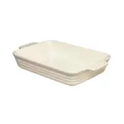 Chasseur High Quality Stoneware La Cuisson Rectangular Dish Large Antique Cream