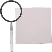 1Set Multi Use Magnifying Loupe Micro Lens for Jewelry Antiques Identification Design with Cleaning Cloth for Professionals Enthusiasts