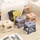 with Handle Foldable Stool Thickened Small Bench Folding Step Stool Hiking