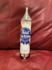New Vintage Pabst Blue Ribbon Beer Tap Handle Beer Can Red White Blue Breweriana