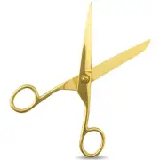 7" Small Gold Scissors Craft Tailor Fabric Brass Scissors, Gold Scissor for O...