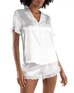 In Bloom by Jonquil Alice Satin Shortie Pajama Set