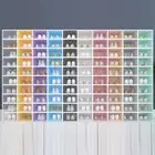 2pcs Shoes Case Drawer Type Stackable Storage Cabinet Container Plastic