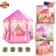Portable Unicorn Castle Kids Tent with Mat - Perfect for Indoor & Outdoor Fun