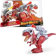 Robo Alive Dino Wars Walking T-Rex Toy with Epic Armor, Dino Blaster & Light Up Features and Lifelike Roars by ZURU