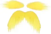 Mustache Eyebrows Costume Gear for Carnival Events, Yellow