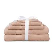 5pc Algodon St Regis Collection Bath/Hand Towel Set w/ Face Washer Cotton Dusk