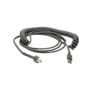 Zebra CABLE - USB: SERIES A CONNECTOR 9FT. (2.8M) COILED - CBA-U12-C09ZAR