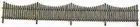 O SCALE SLOPED TOP PICKET FENCE On30 Model Railroad Unpainted Laser Kit RSMD2504