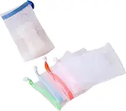 Minkissy Efficient Body Exfoliator Scrub Bubble Net Soap Mesh Holder Face Cleanser Foaming Cleanser Random Color