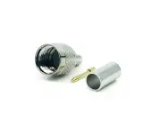GIZWIZ RF Coax Connector Mini UHF Male Plug Crimp For RG58 RG141 LMR195 2pcs