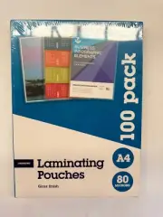 Document Laminating Pouches - 80 microns A4 size (100 pcs)