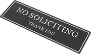 Anneome Removable Door Signs Black Garden No Soliciting Sign Royal Personalized Signs Acrylic No Soliciting Thank Decor