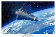 'Godspeed' John Glenn Friendship 7 1st American To Orbit Earth Mark Karvon 16x24